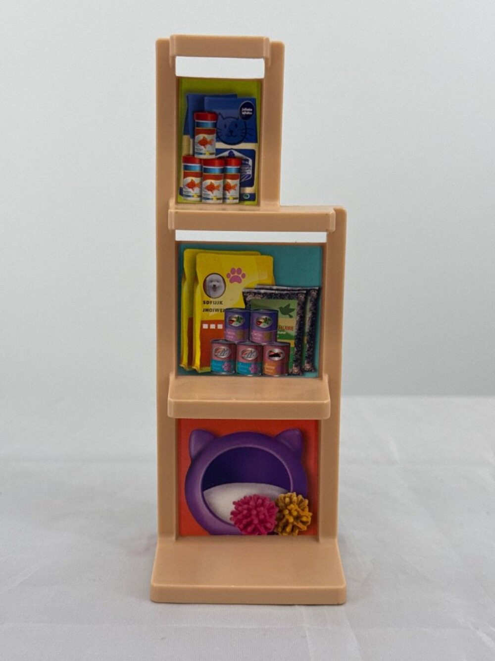 Barbie Pet Boutique Replacement Shelves Toy Dog Cat Food Display Mini Prop